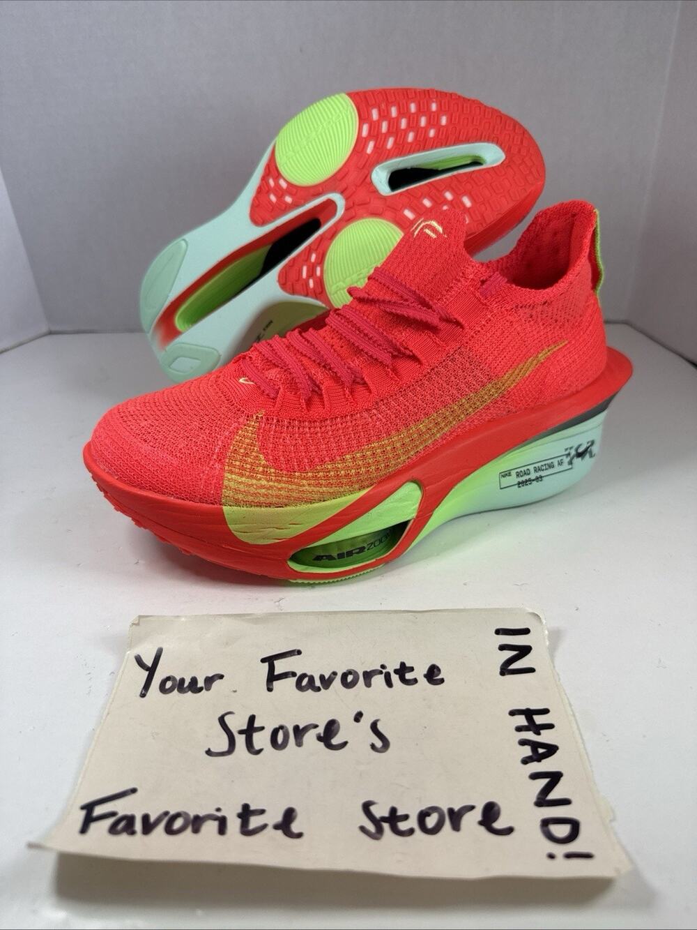 Nike Air Zoom Alphafly NEXT% 3 Running Shoes Crimson FD8311-600 Mens Size 7.5